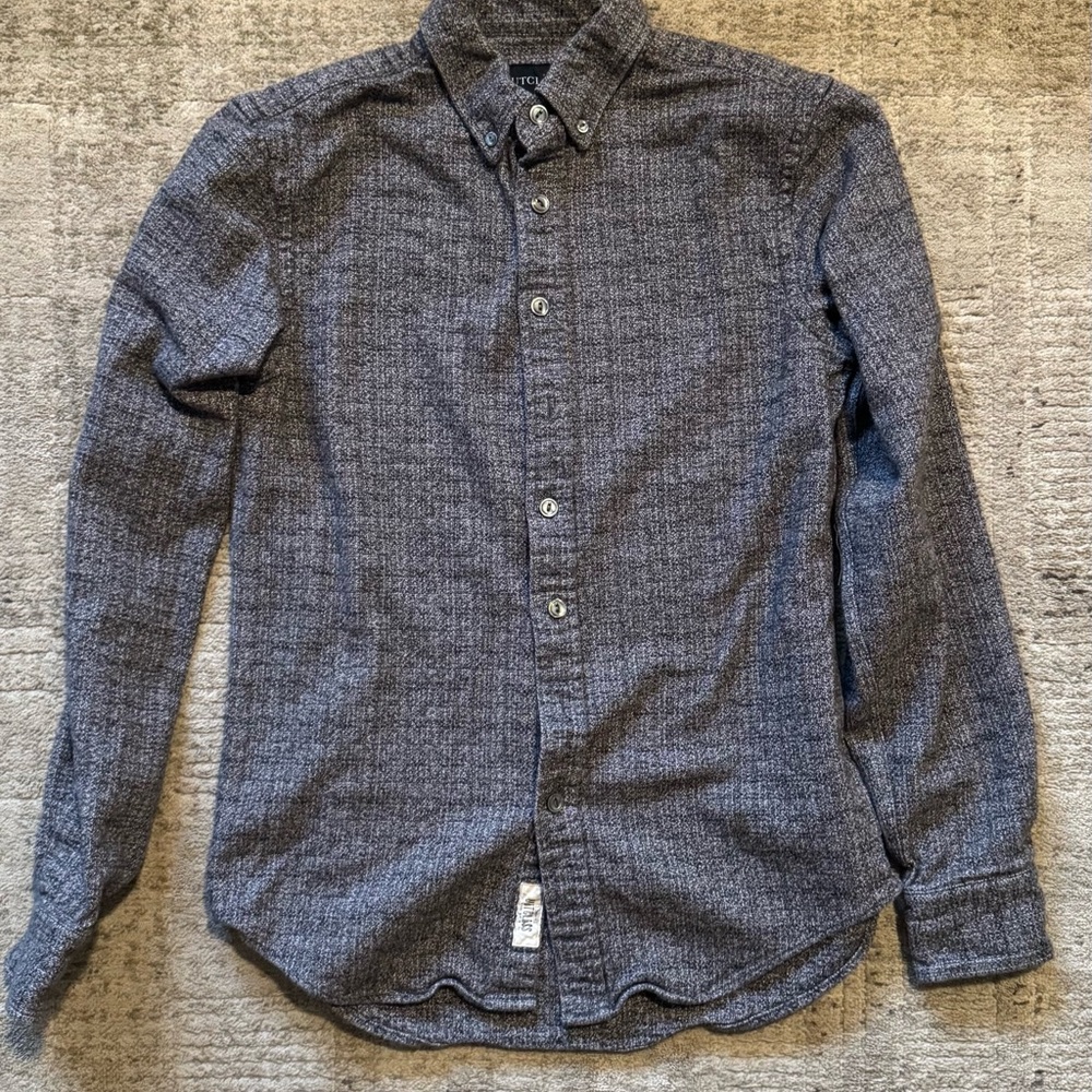 Stylish Gray Outclass Button-Down Shirt for Men